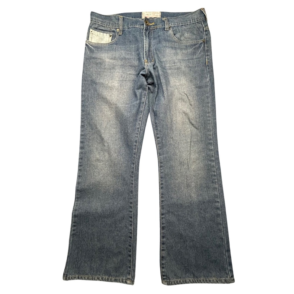 Roebuck & Co Jeans Mens 34x30 Blue Medium Wash Bootcut‎ Premium Denim Pants